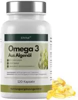 EXVital&reg; Omega 3 Kapseln vegan aus Algen&ouml;l, 2000mg DHA, EPA 120 g