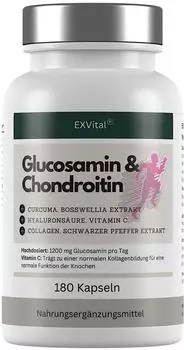 EXVital Glucosamin & Chondroitin Kapseln 180 Stk.