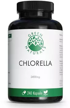 Heilpflanzenwohl Green Naturals Chlorella 2400mg Kapseln Vegan 240 stk