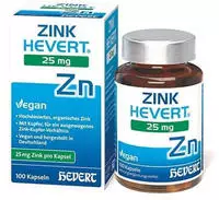 Zink Hevert 25 Mg Kapseln 100 St