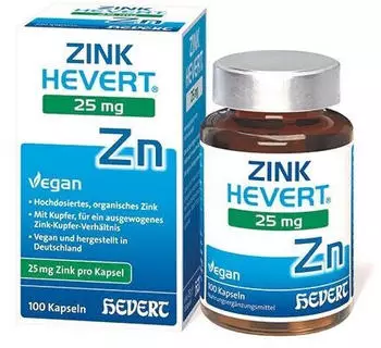 Hevert Zink 25 mg Kapseln