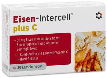 Intercell Pharma Eisen-intercell Plus C Magensaftresistente Kapseln 30 St