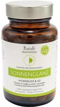 PlantaVis Vitamin D UND K2 Kapseln 60 St