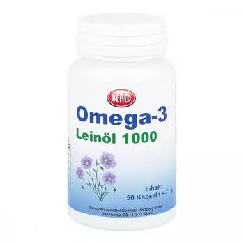 Berco OMEGA-3 Leinöl 1000 Kapseln 50 St