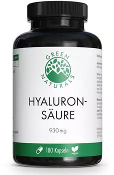 Heilpflanzenwohl GREEN NATURALS Hyaluronsäure 930 mg vegan Kapseln 180 St