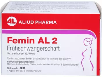 Aliud Femin AL 2 Frühschwangerschaft 90 St Hartkapseln