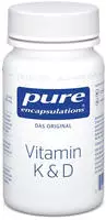 pure encapsulations&reg; Vitamin K & D Kapseln 30 St