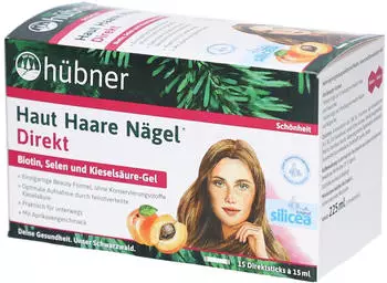 H&uuml;bner Haut Haare N&auml;gel Direkt Aprikose fl&uuml;ssig 15x15 ml