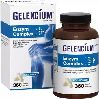 Heilpflanzenwohl Gelencium Enzym Complex hochdosiert mit Bromelain 360 stk