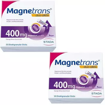 Stada Magnetrans Duo Aktiv 400mg 2 x 50 St. 2X50 St