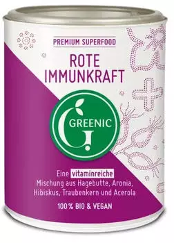 Greenic Bio Rote Immunkraft Superfood Trinkpulver Mischung 0,13 kg