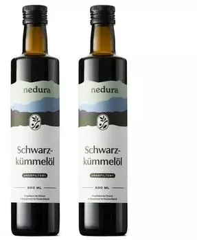 nedura Schwarzk&uuml;mmel&ouml;l kaltgepresst ungefiltert 2 x 500ml
