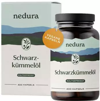 nedura Schwarzk&uuml;mmel&ouml;l kaltgepresst Kapseln 400 Stk.