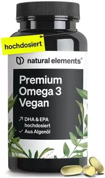 natural elements Premium Omega 3 vegan Kapseln 60 Stk.