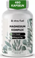 XTRA FUEL Magnesium Komplex - 5‑in-1 Magnesium Matrix mit Bisglycinat &...