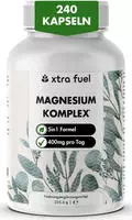 XTRA FUEL Magnesium Komplex - 5‑in-1 Magnesium Matrix mit Bisglycinat &...