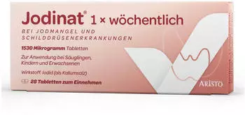 Aristo Pharma Jodinat 1x w&ouml;chentlich 1530 Mikrogramm 28 St&uuml;ck