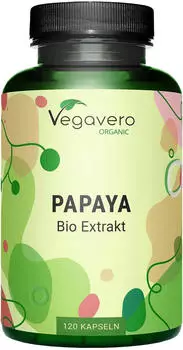 Vegavero Bio Papaya Kapseln 120 Stk.