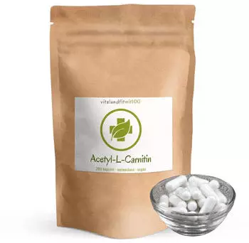 vitalundfitmit100 Acetyl-L-Carnitin Kapseln 200 Stück