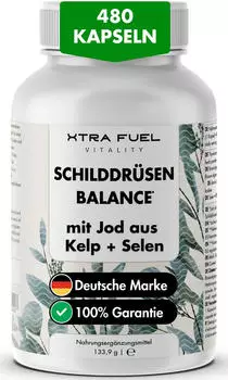 xtra fuel Schilddr&uuml;sen Balance Thyro Komplex Formel mit Kelp Thymian & Selen Kapseln 267.8 g