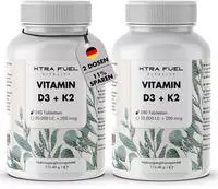 XTRA FUEL Vitamin D3 + K2 Tabletten - 20.000 I.E. + 200mcg MK-7 all-trans 480 St