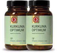 Kurkuma Optimum 2 x 60 Kapseln - Kombi-Pr&auml;parat - Curcumin Trocken-Extrakt,...