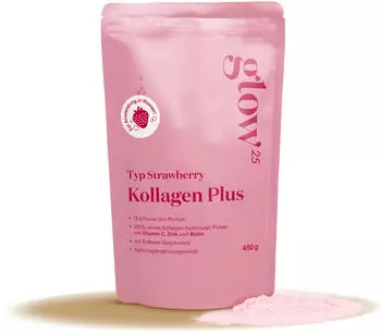 Glow25 Kollagenpulver Plus Typ Strawberry 450 g