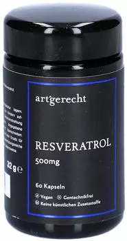 Artgerecht Resveratrol 500mg Kapseln 60 St