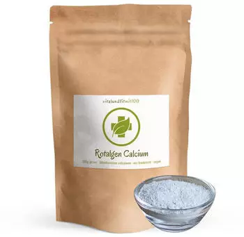 vitalundfitmit100 Rotalgen Calcium Pulver 250 g