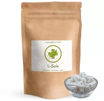 vitalundfitmit100 L-Serin 180 vegane Kapseln