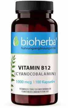 Bioherba Vitamin B12 (Cyanocobalamin) Kapseln 100 Stk.