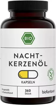 bioKontor Nachtkerzenöl Kapseln Bio 360 Stück