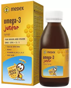 Medex Medex Omega 3 Kinder Junior Sirup