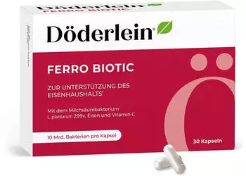 Heilpflanzenwohl D&ouml;derlein Ferro Biotic Eisen+Milchs&auml;urebakt.Kaps. 30 St Kapseln