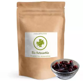 vitalundfitmit100 Bio Astaxanthin Kapseln 120 Stück