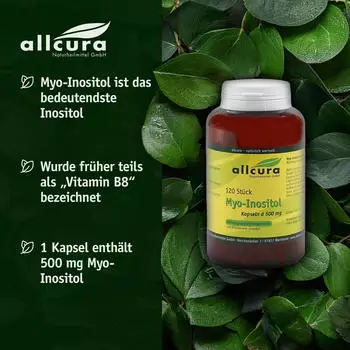 Allcura Myo-Inositol 500mg Kapseln 120 Stk.