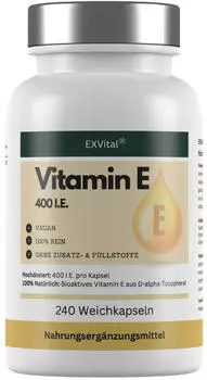 EXVital Vitamin E 4.000 I.E. Softkapseln 240 Stk