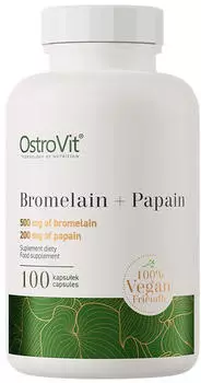 OstroVit Bromelain + Papain 100 caps