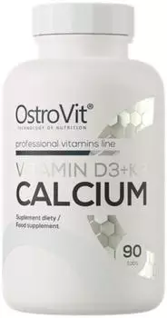 OstroVit Vitamin D3 + K2 + Calcium 90 Tabletten