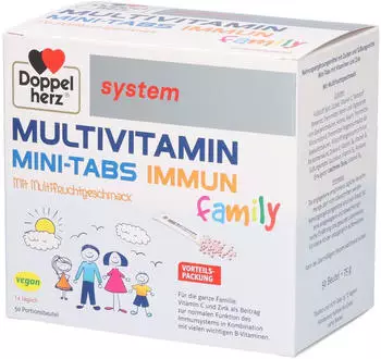 Doppelherz system Multivitamin Mini-Tabs family Portionsbeutel (50 Stk.)