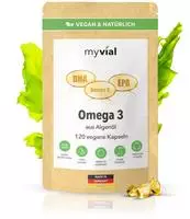 myvial&reg; Omega-3 Kapseln &ndash; vegan, aus hochwertigem Algen&ouml;l 120 St