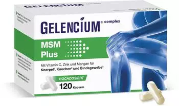 Heilpflanzenwohl Gelencium Msm Plus Kapseln+vitamin C Hochdosiert 120 St