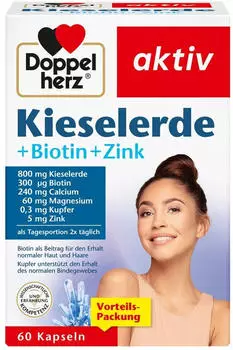Doppelherz aktiv Kieselerde + Biotin + Zink Kapseln 60 Stk.