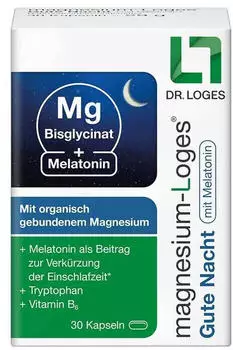 Dr. Loges Magnesium-Loges Gute Nacht mit Melatonin Kapseln 30 Stk.