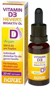 Hevert Vitamin D3 Hevert Bioaktiv &Ouml;l Tropfen 20ml