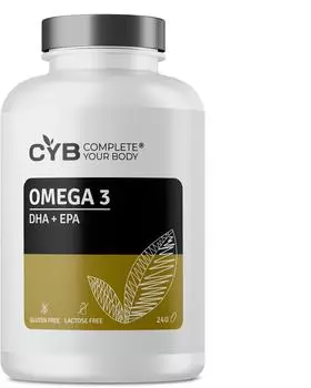 MedGoNET CYB | Omega 3 Kapseln Hochdosiert - 240 Kapseln 4 Monats Vorrat - Omega 3 Fisch&ouml;l 2000 mg mit EPA 360 mg und 240 mg DHA - Laborgepr&uuml;ft und Glutenfrei