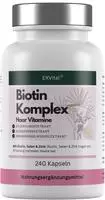 EXVital&reg; Biotin Komplex Kapseln, Haarvitamine, 240 St&uuml;ck 152 g