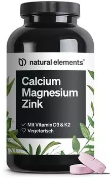 natural elements Calcium Magnesium Zink Tabletten 360 Stk.