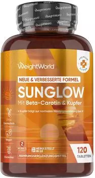 maxmedix Sunglow Tabletten mit Beta Carotin 120 St
