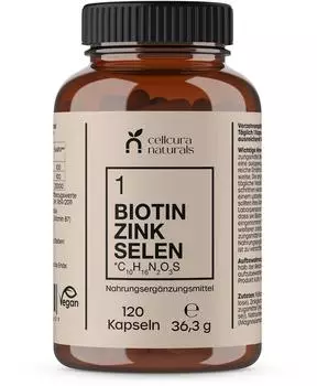 Cellcura Naturals Biotin Zink Selen Kapseln 120 Stk.